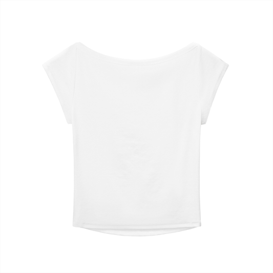 'Oblivious" Wide Necked Ribbed Baby Tee-Shirt