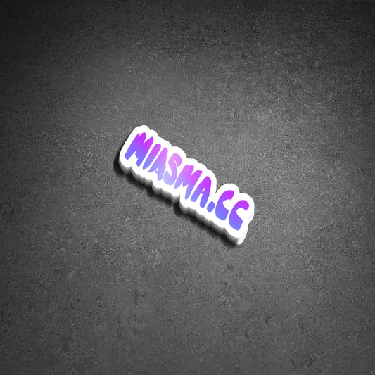 MIASMA.CC Logo Vinyl Sticker