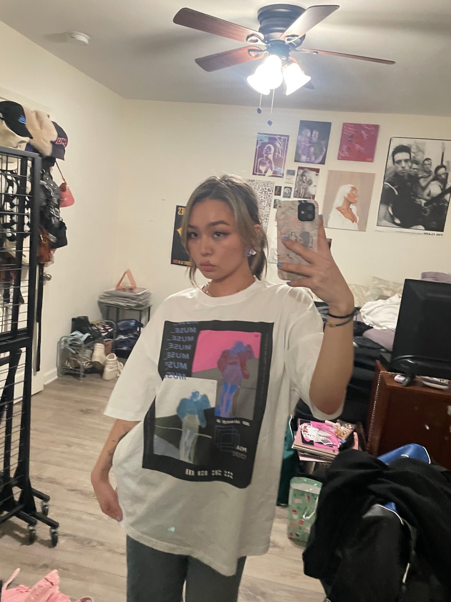 'Muse' Oversized Graphic T Shirt