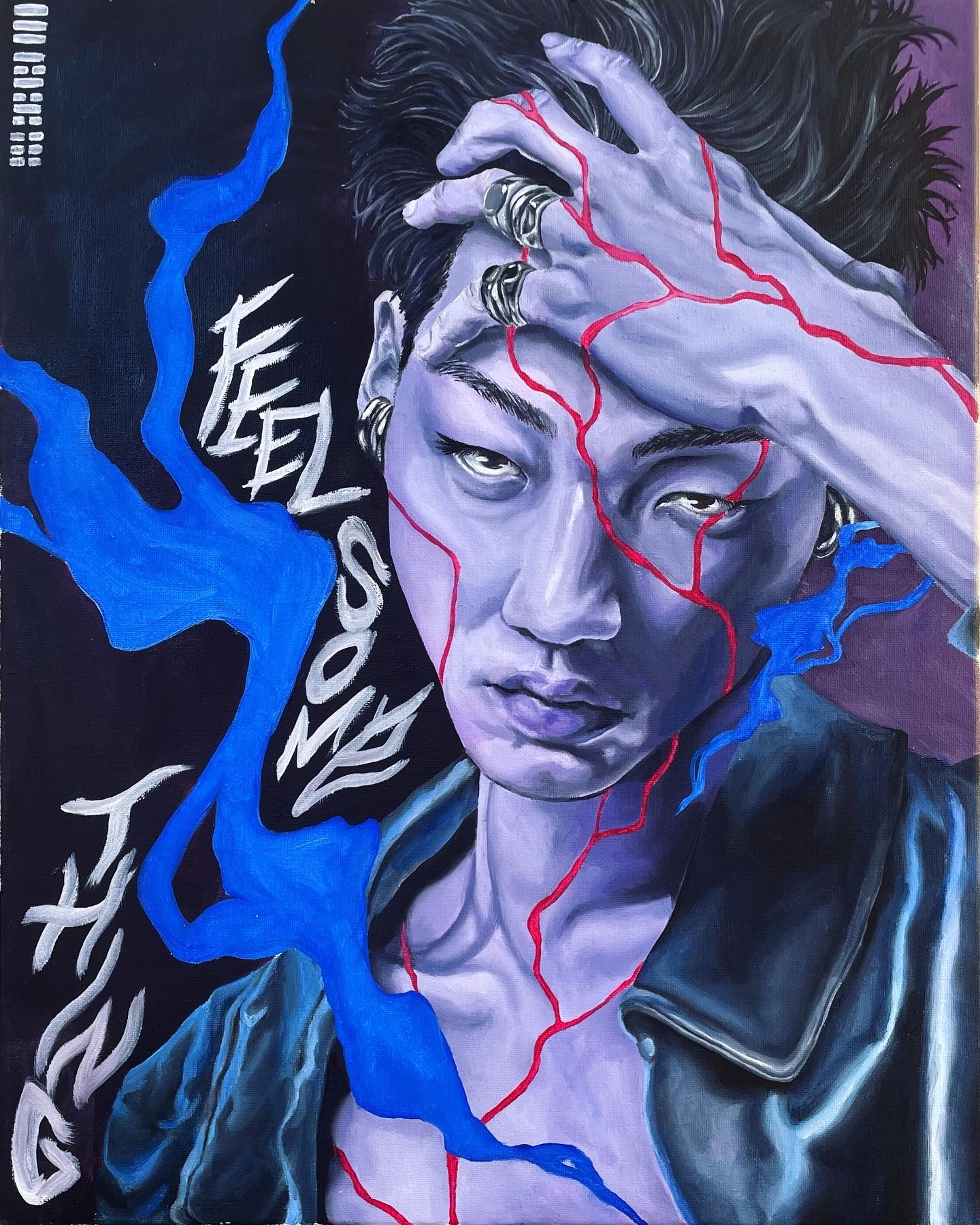 'Feel Something' Illustrated Oil Painting Fine Art Print