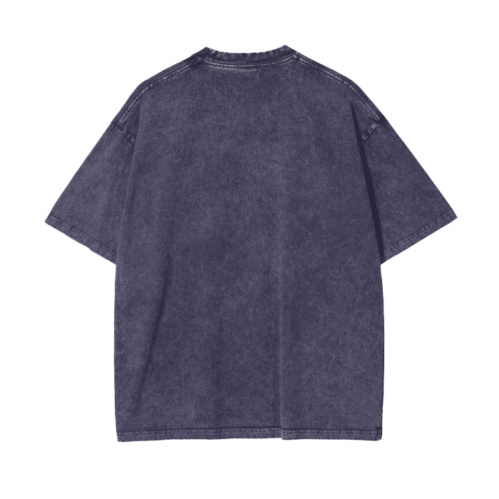 ((Ni)) Intuitive Graphic Acid Washed Oversized T-Shirt