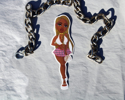 Bratz Doll 'Barbiana' Illustrated Vinyl Sticker