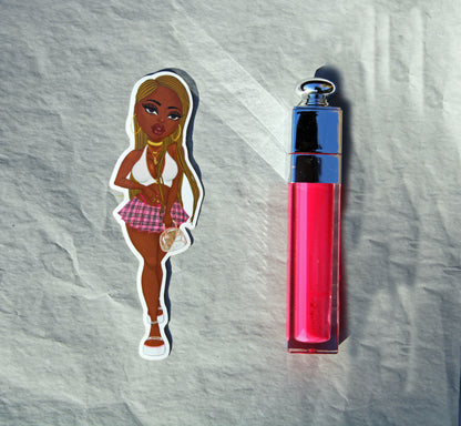 Bratz Doll 'Barbiana' Illustrated Vinyl Sticker