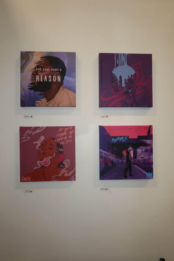"The Soul Part 2" Laser Printed Original Canvas