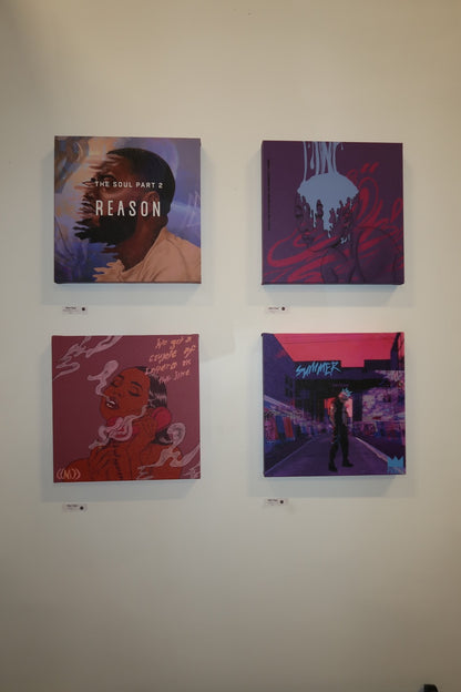 "The Soul Part 2" Laser Printed Original Canvas