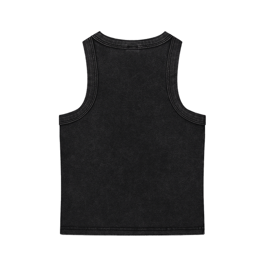 'Dark Side of the Moon' Acid Wash Racer-Back Tank Top
