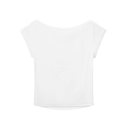 'Oblivious" Wide Necked Ribbed Baby Tee-Shirt