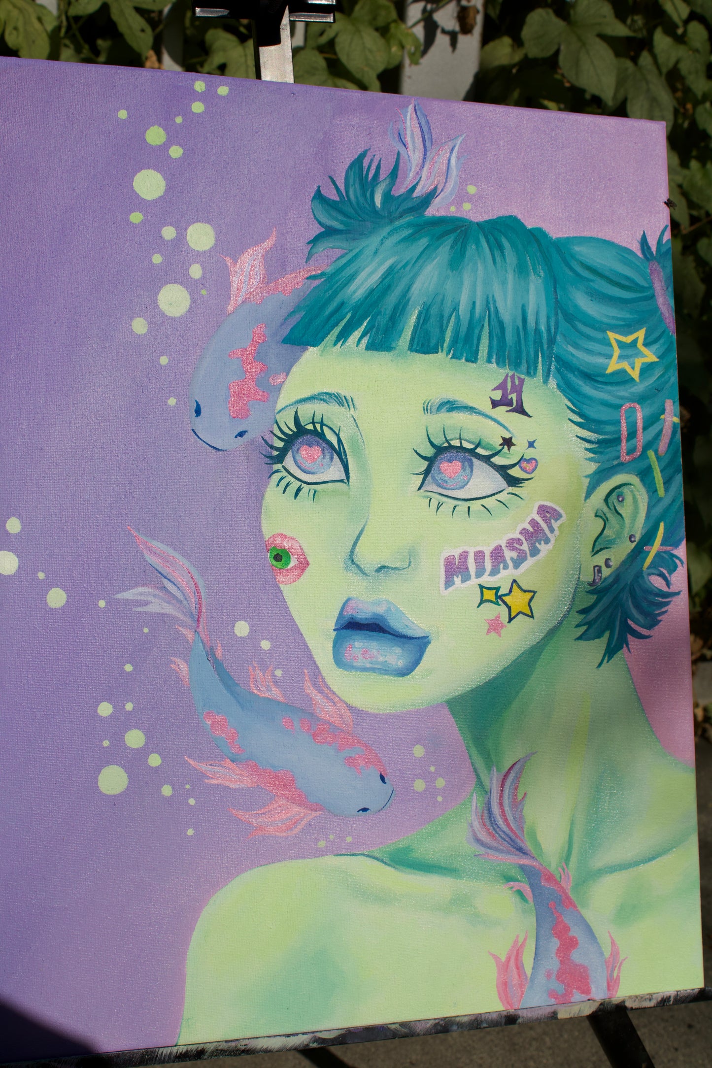 'Disillusioned' Original Illustrated Oil Painting on Canvas