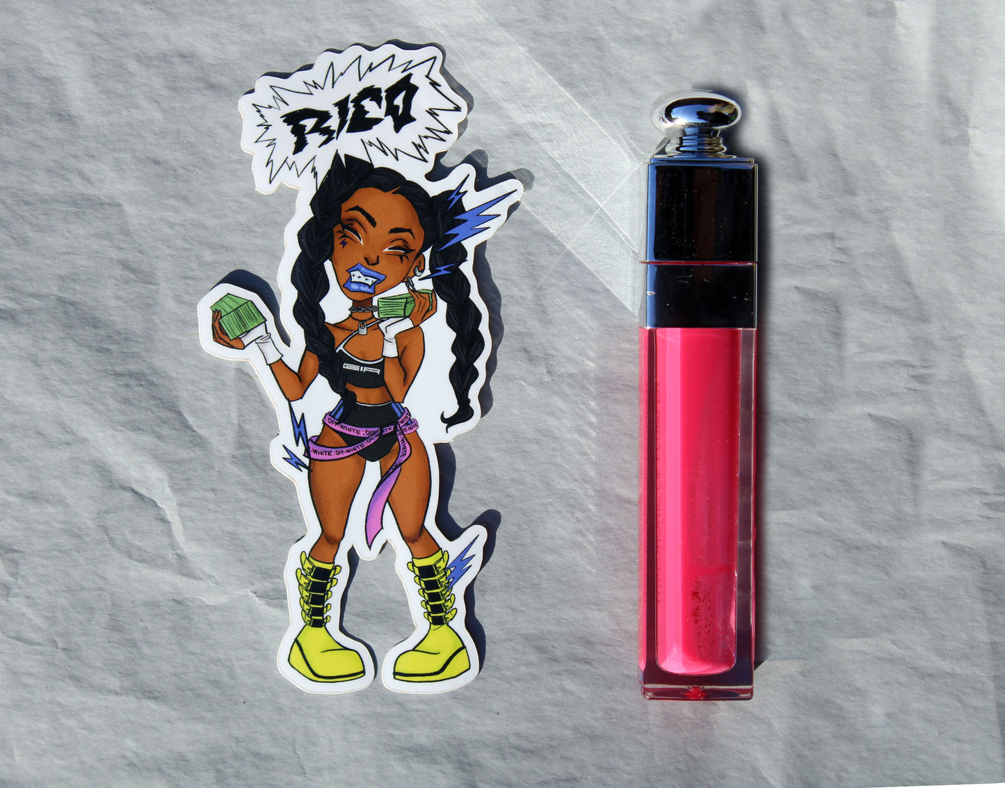 Rico Nasty Illustrated Vinyl Sticker