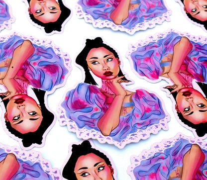 Rina Sawayama LUCID Vinyl Illustrated Weatherproof Sticker