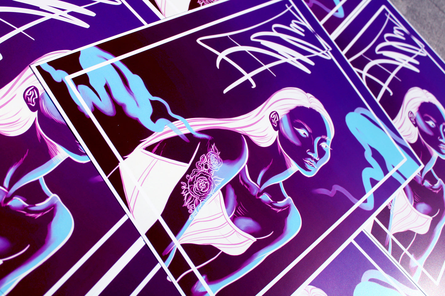 Smoke Screen Illustrated Digital Art Print