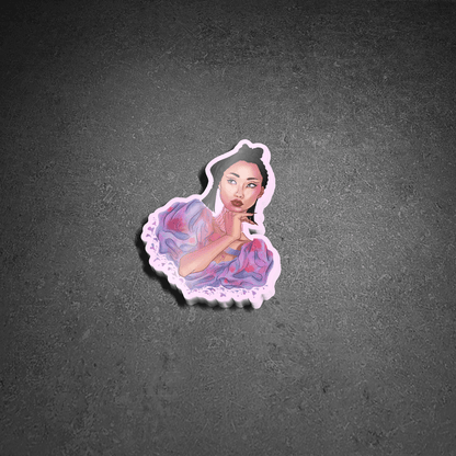 Rina Sawayama LUCID Vinyl Illustrated Weatherproof Sticker