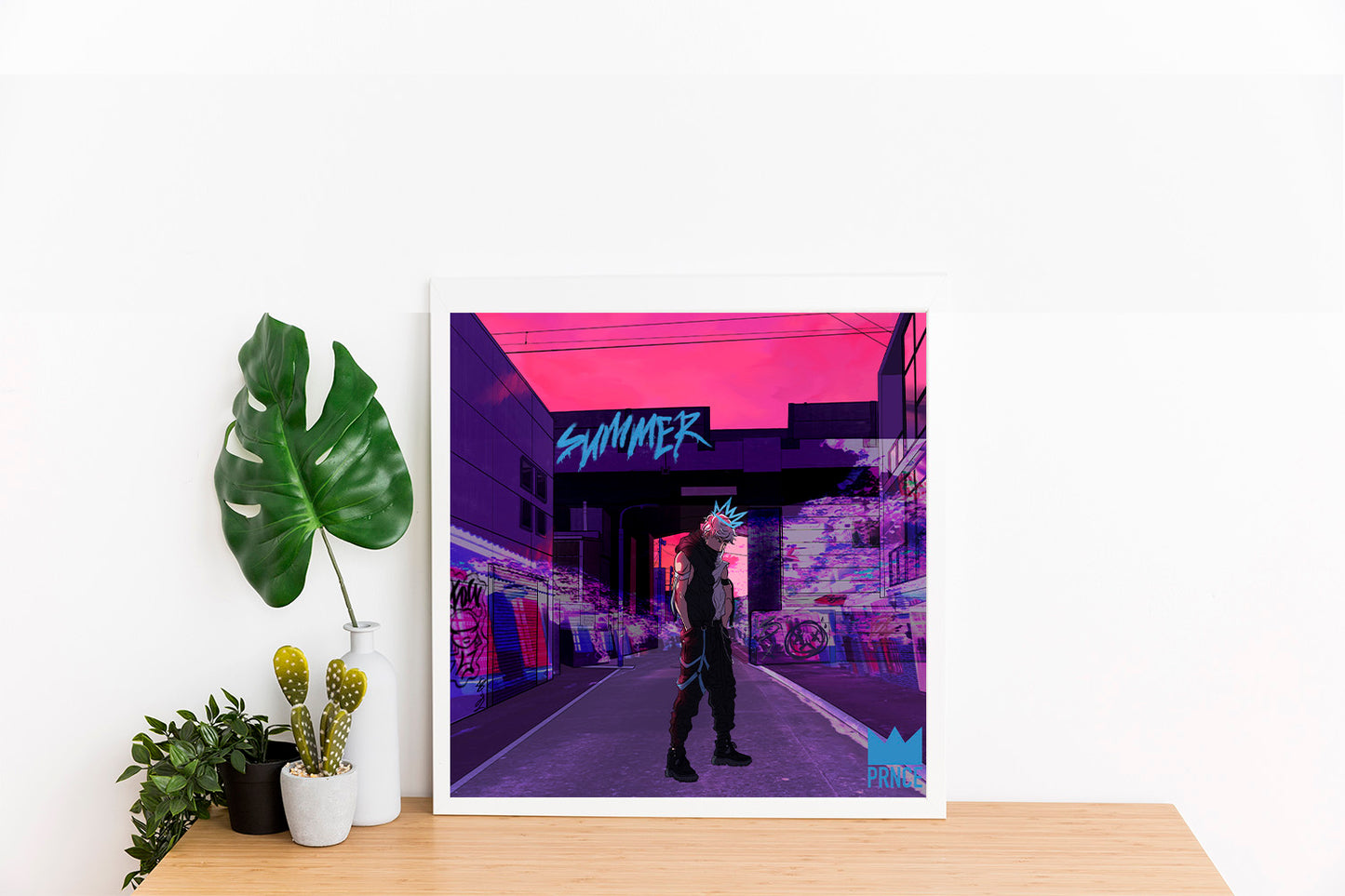 'Summer' Digital Illustrated Album Cover Art Print