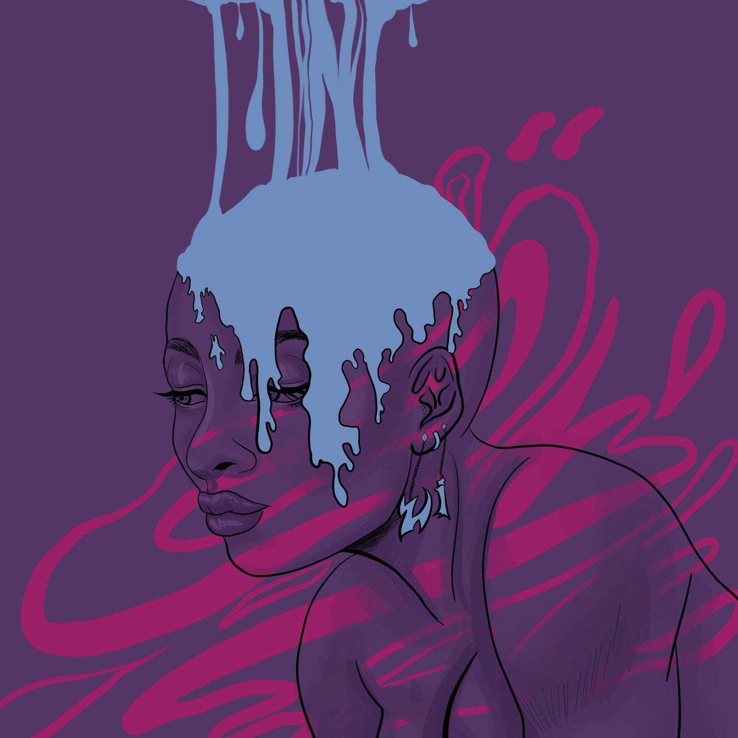 'Heavy' Digital Illustrated Art Print