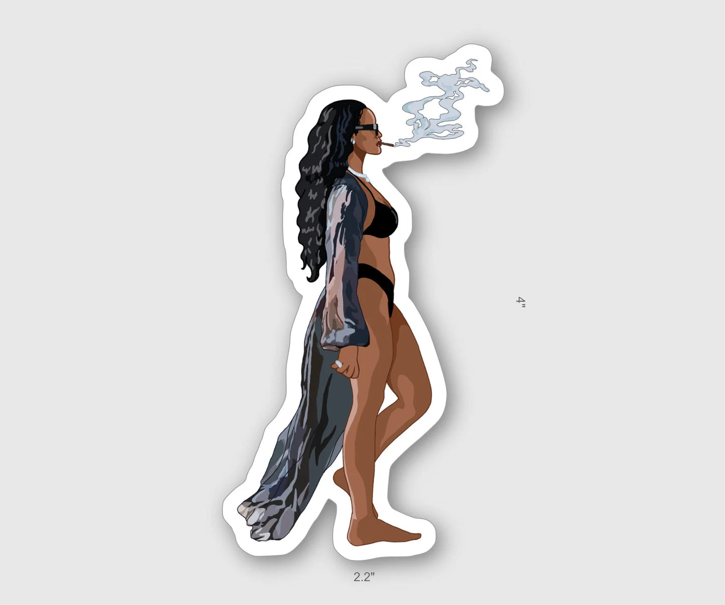 Rihanna 'Best on Earth' Illustrated Vinyl Sticker