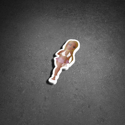 Bratz Doll 'Barbiana' Illustrated Vinyl Sticker