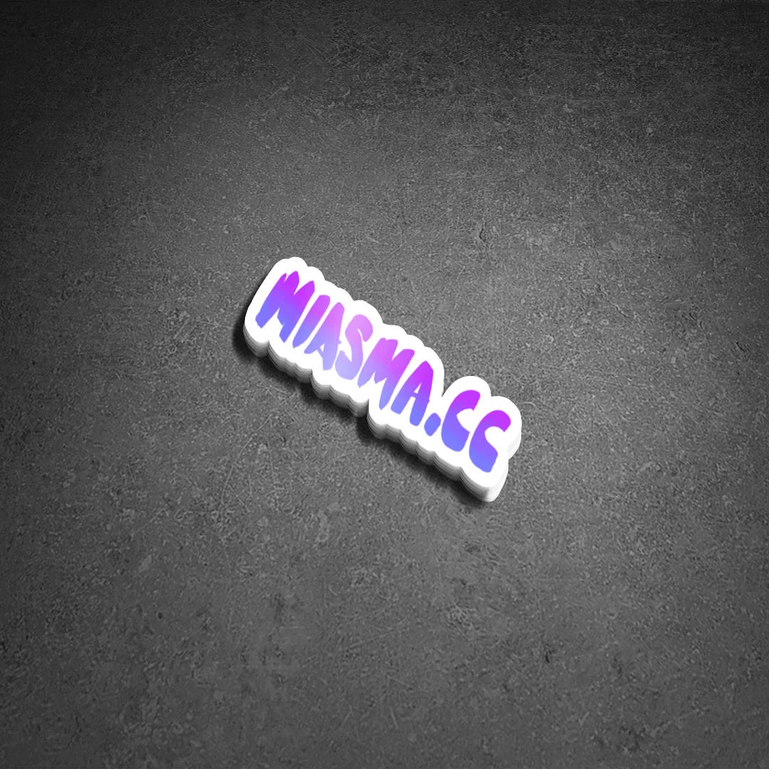 MIASMA.CC Logo Vinyl Sticker