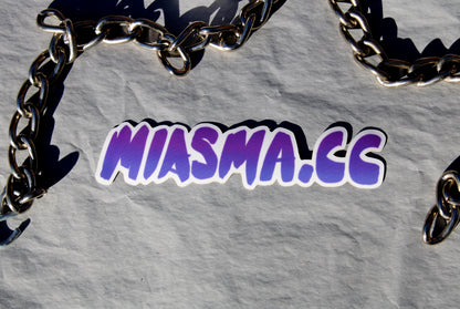 MIASMA.CC Logo Vinyl Sticker