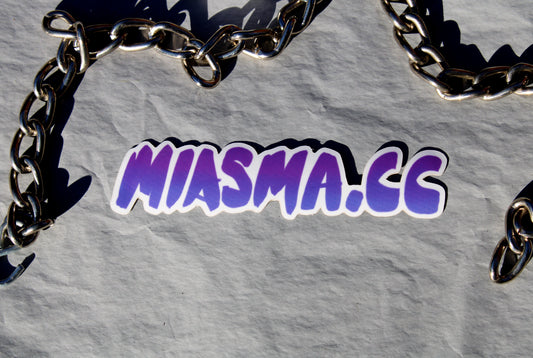 MIASMA.CC Logo Vinyl Sticker