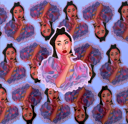 Rina Sawayama LUCID Vinyl Illustrated Weatherproof Sticker