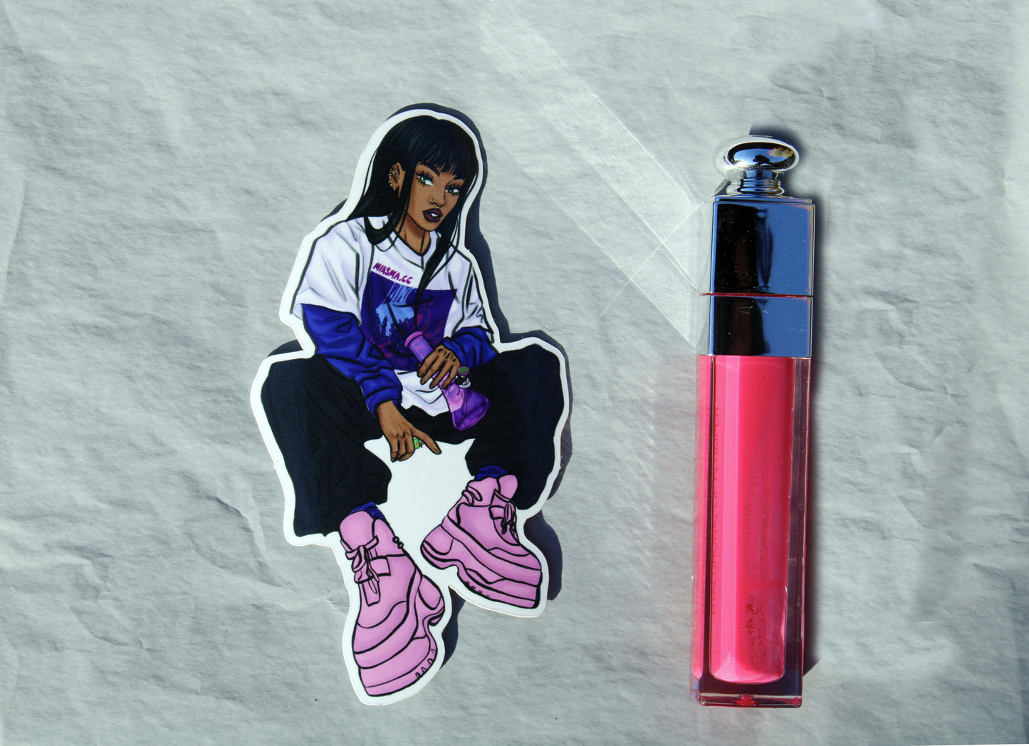 Street Style Stoner Illustrated Vinyl Sticker